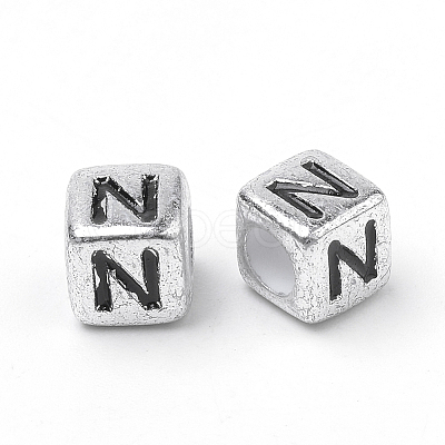 Plated Acrylic Beads X-PB43C9308-N-1