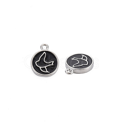 Brass Enamel Pendants KK-S356-670P-NF-1