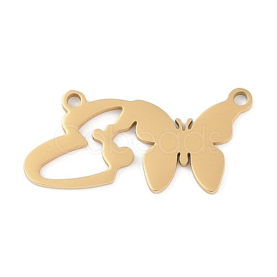 304 Stainless Steel Pendants STAS-L279-002G-E-1