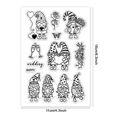 Custom PVC Plastic Clear Stamps DIY-WH0618-0132-1