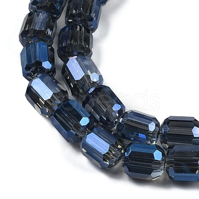 Electroplate Glass Beads Strands GLAA-G112-07E-1