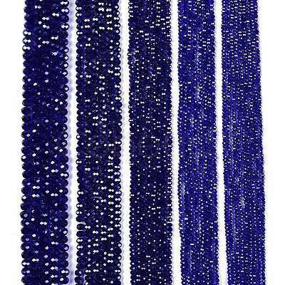 Electroplate Glass Beads Strands EGLA-A044-T6mm-A06-1