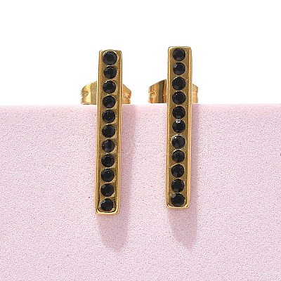 304 Stainless Steel Stud Earrings EJEW-F361-05G-1