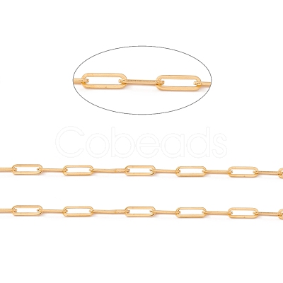 Ion Plating(IP) 304 Stainless Steel Paperclip Chains CHS-F017-02A-G-1