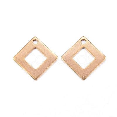 Ion Plating(IP) 304 Stainless Steel Charms STAS-G127-07G-1