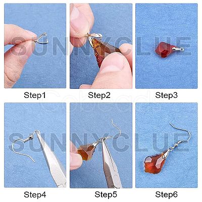 120Pcs Brass Ice Pick Pinch Bails FIND-SC0003-01G-1