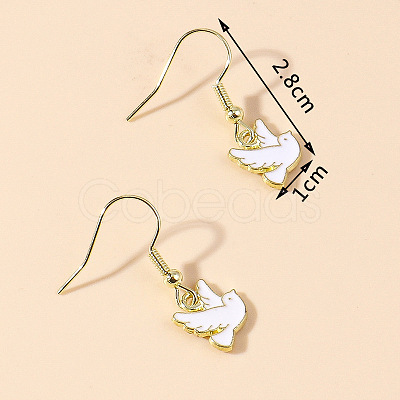 Zinc Alloy Enamel Dangle & Drop Earrings FS-WGC3D93-16-1