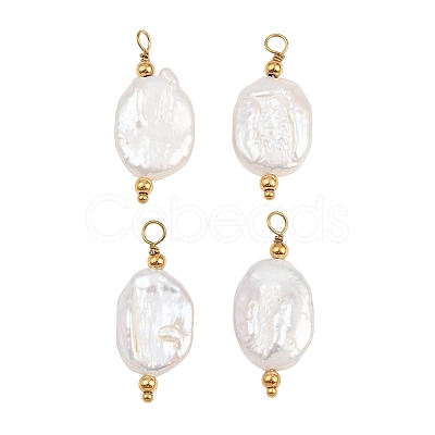 Natural Baroque Keshi Pearl Pendants PA-CBA0A45-07G-1