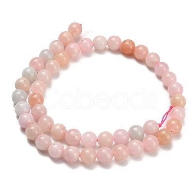 Natural Morganite Beads Strands G-H329-C12-8mm-1