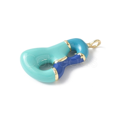 Brass Enamel Pendants KK-E093-03G-B-02-1