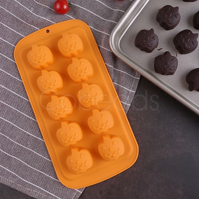 Halloween Jack-O-Lantern  Shape Food Grade Silicone Molds DIY-H126-02-1