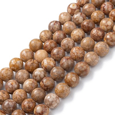 Natural Maifanite/Maifan Stone Beads Strands G-P451-01A-C-1