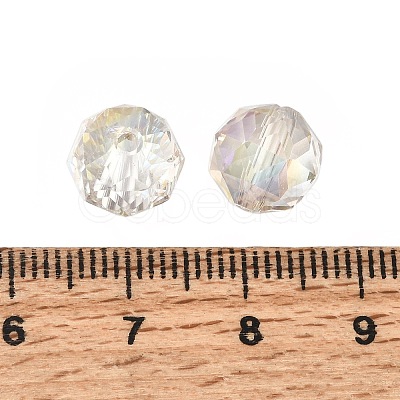 Electroplate Transparent Round Glass Beads GL-CBA6A73-AB02-1