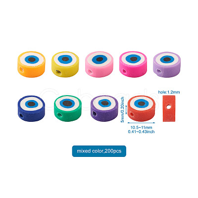 Handmade Polymer Clay Beads CLAY-CD0001-02-1