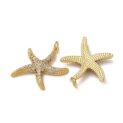 Brass Micro Pave Cubic Zirconia Pendants KK-A271-02I-G-1
