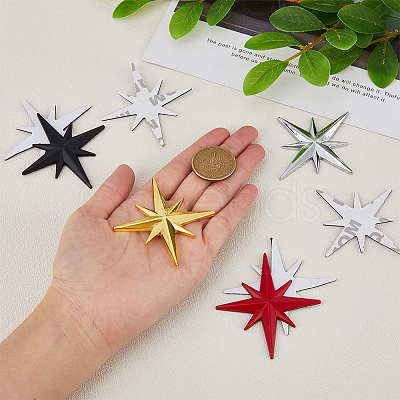 4Pcs 4 Colors 3D Zinc Alloy Car Decoration Stickers STIC-FH0001-13-1
