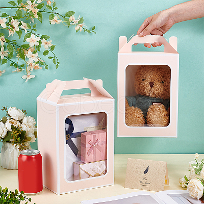 Folding Paper Gift Bags ABAG-WH0045-44A-1
