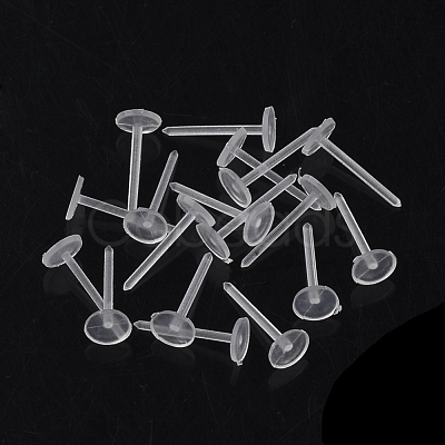 Plastic Stud Earring Findings X-KY-R011-01-1