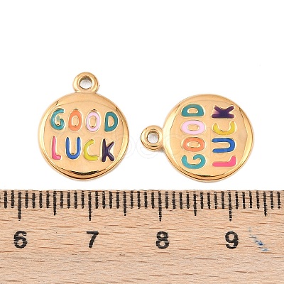 304 Stainless Steel Pendants STAS-D390-05G-1