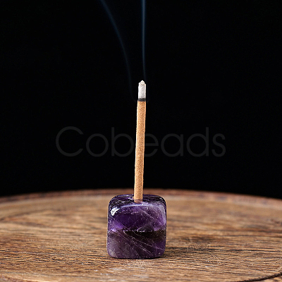 Natural Amethyst Incense Burners INBU-PW0001-17P-1