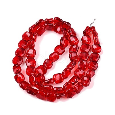Electroplate Glass Beads Strands EGLA-N012-07N-1