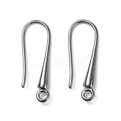 Eco-Friendly Brass Earring Hooks Findings KK-M157-03B-RS-1