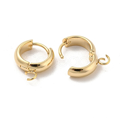 201 Stainless Steel Huggie Hoop Earring Findings STAS-P283-01V-G-1