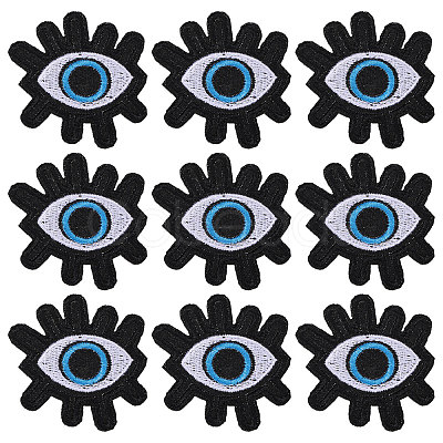 9Pcs Computerized Embroidery Cloth Patches PATC-FH0001-28B-1