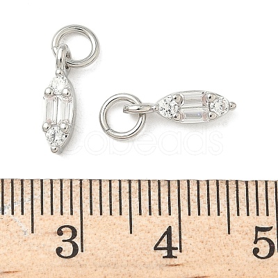 Brass Micro Pave Cubic Zirconia Pendants KK-Z120-40P-1