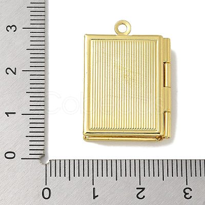 Brass Locket Pendants KK-Q019-11G-1