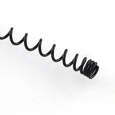 Hair Accessories Iron Wavy Hair Band Findings X-OHAR-Q043-03-1