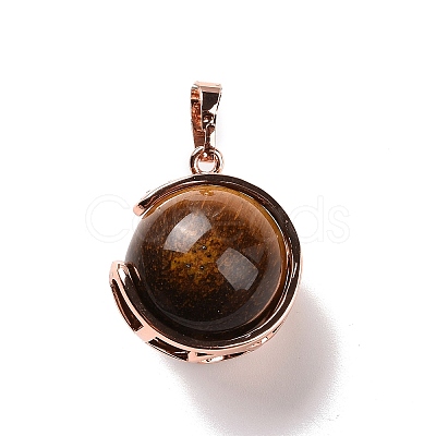 Natural Tiger Eye Pendants G-A212-01RG-03-1