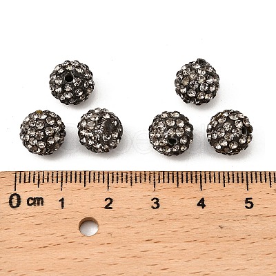 Polymer Clay Rhinestone Beads RB-C1438-10mm-A12-1