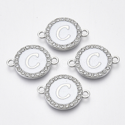 Alloy Enamel Links Connectors ENAM-TAC0003-01S-04C-1