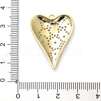 Brass Micro Pave Cubic Zirconia Pendants KK-L229-077B-G-1