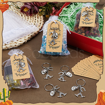 60Pcs Alloy Keychains KEYC-DR00020-1