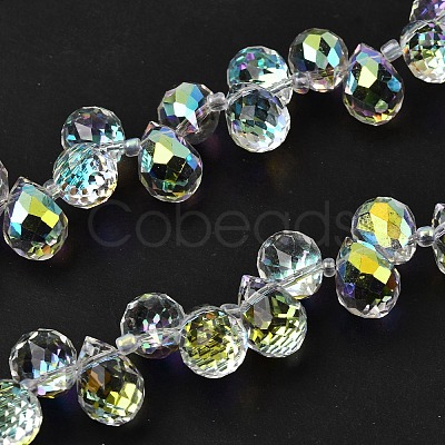 Electroplated Glass Beads EGLA-K062-01B-AB03-1