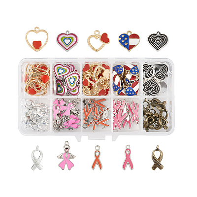 Alloy Enamel Pendants PALLOY-TA0001-14-1