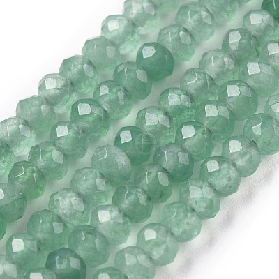 Dyed Natural Malaysia Jade Rondelle Beads Strands X-G-E316-2x4mm-40-1