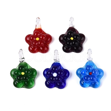 Handmade Lampwork Pendants LA-N048-11-1