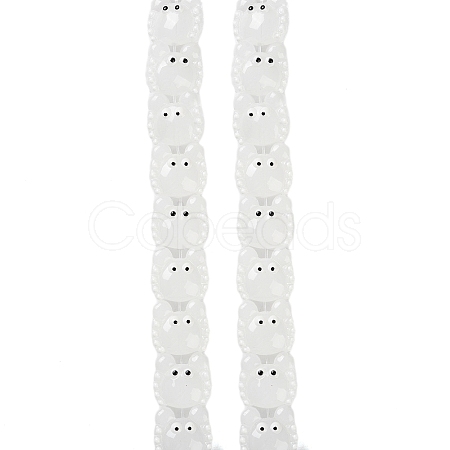 Transparent Glass Beads Strands LAMP-L078-010I-1