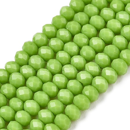 Opaque Solid Color Imitation Jade Glass Beads Strands EGLA-A044-P2mm-D30-1