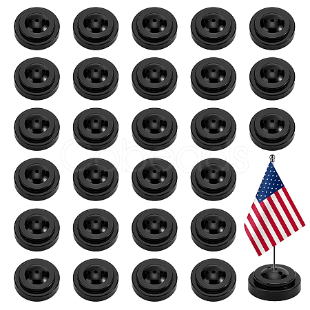 Plastic Mini Flag Stands FIND-WH0139-921A-1