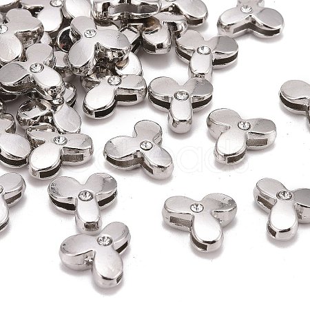 Letter Slider Beads for Watch Band Bracelet Making LS-ALRI-O012-Y-NR-1