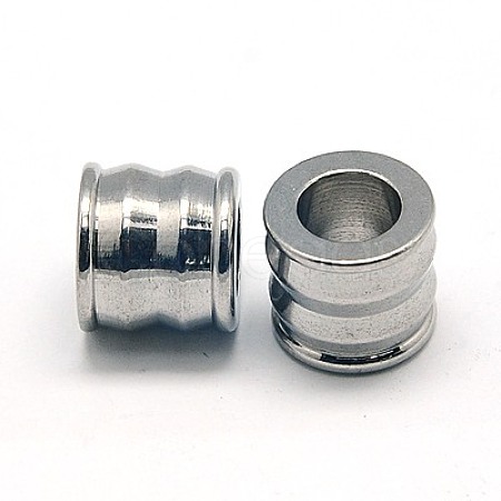 Tarnish Resistant 201 Stainless Steel Beads STAS-E039-17A-1