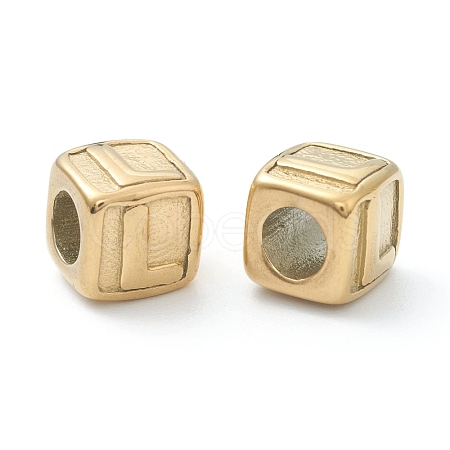 Ion Plating(IP) 304 Stainless Steel European Beads STAS-H145-01L-G-1