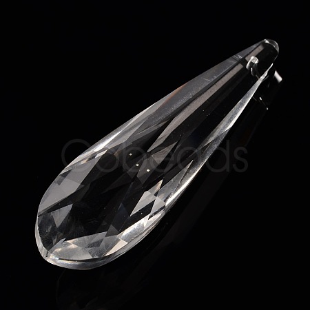 Faceted Teardrop Glass Pendants X-GLAA-O008-E02-1