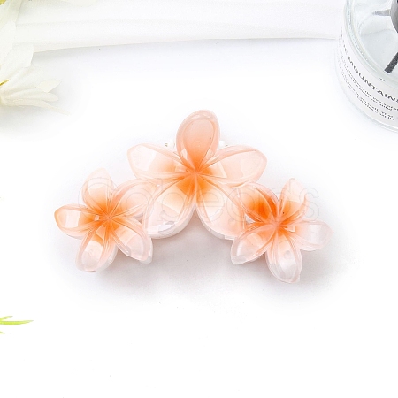 Flower Plastic Claw Hair Clips PW-WGB4757-02-1