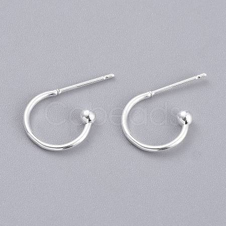 304 Stainless Steel Earring Hooks LS-X-STAS-K211-01S-1