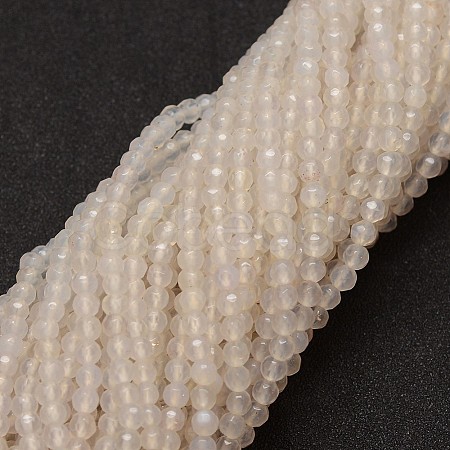 Natural White Agate Bead Strands X-G-G882-4mm-A06-7-1